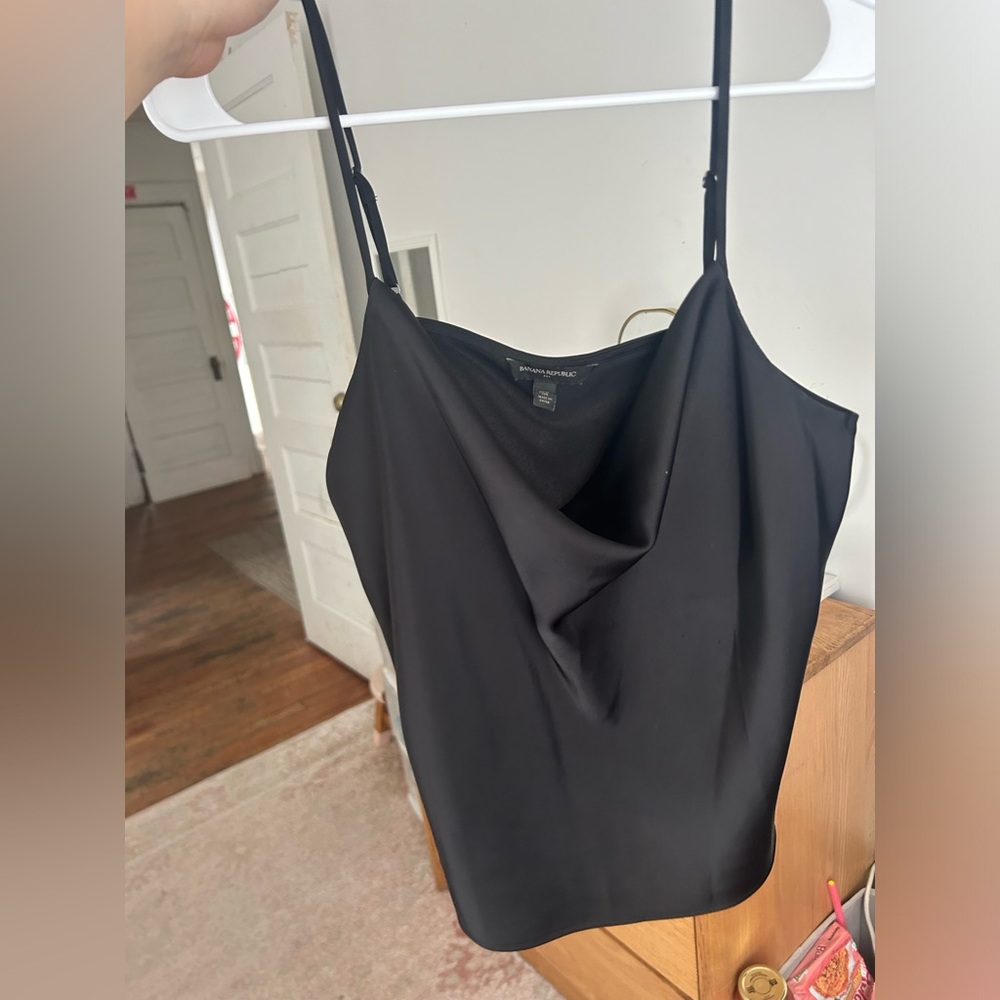 Banana Republic Satin Cowl Tank Top - Picture 2 of 4